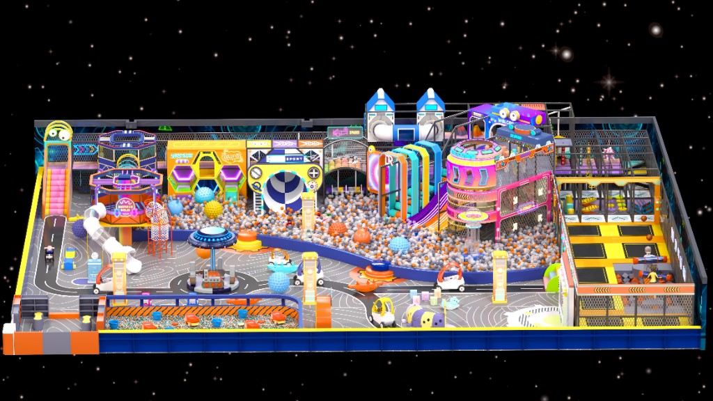 Indoor playground design banner
